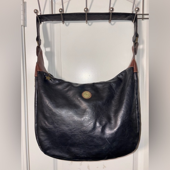 Capezio Handbags - 🖤 Vintage 1980s–90s Capezio New York Black Leather Hobo Bag